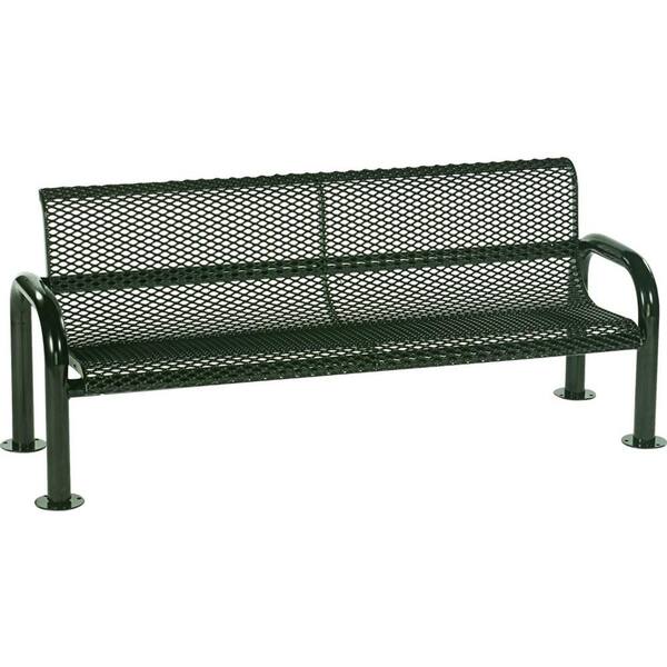 Tradewinds Harmony 6 ft. Green Commercial Bench
