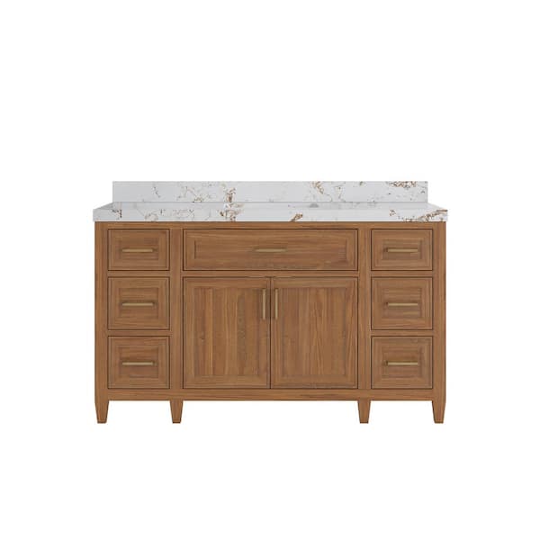 Santa Monica 36 in. W x 22 in. D x 16 in. H Single Bath Vanity in White with White Vessel Sink