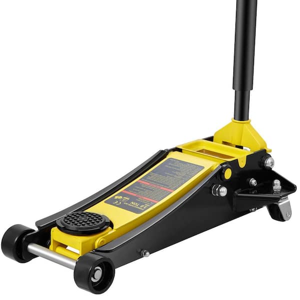 Floor Jack, 3 Ton Low Profile Floor Jack, Heavy-duty Steel Racing Floor Jack, Floor Jack Lifting Range 3.35-19.69 in.