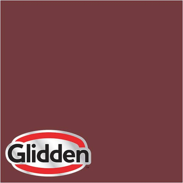 Glidden Premium 5 gal. #HDGR52 Classic Burgundy Semi-Gloss Interior Paint with Primer