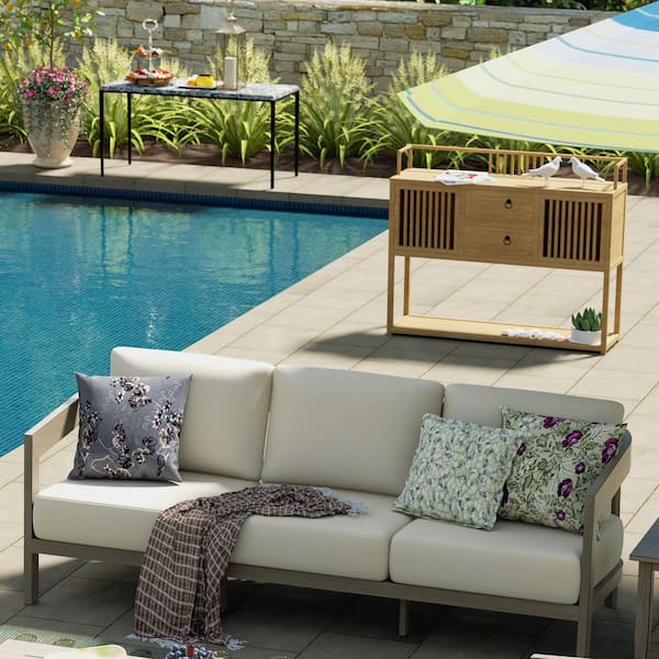 Harmonti Aluminum Patio Outdoor Sofa Couch with Cushions