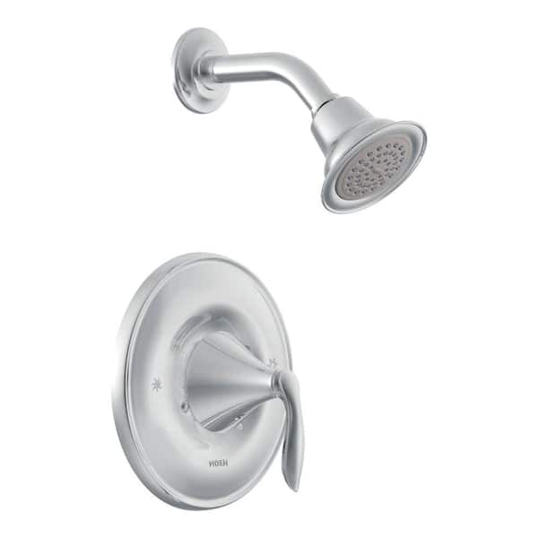 MOEN Eva Single-Handle 1-Spray Posi-Temp Shower Faucet Trim Kit in Chrome (Valve Sold Separately)