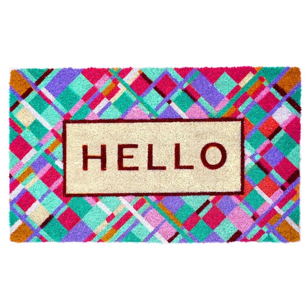 Calloway Mills Jazzy Abstract Hello Doormat 17" x 29"
