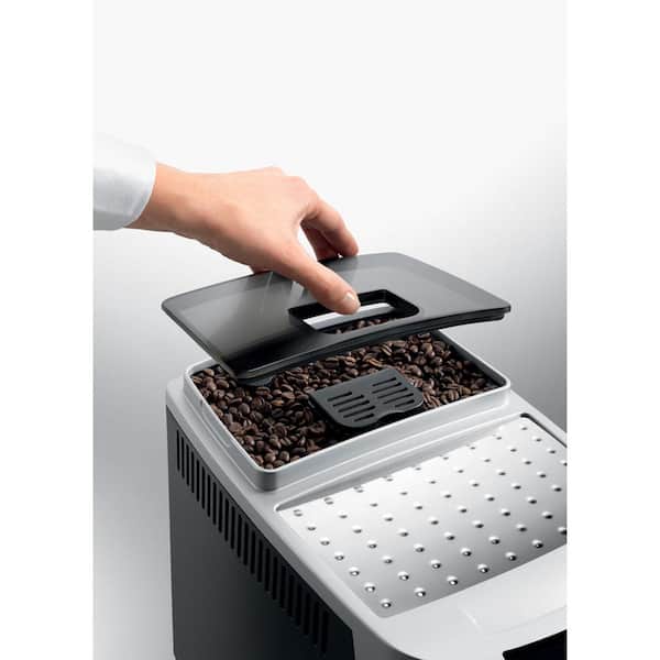 DeLonghi Magnifica XS Compact Fully Automatic Black and Silver Espresso  Machine and Cappuccino Maker ECAM22110SB - The Home Depot