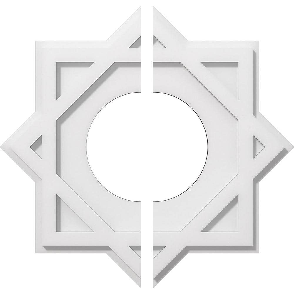 1 in. P X 10 in. C X 18 in. OD X 7 in. ID Axel Architectural Grade PVC Contemporary Ceiling Medallion, Two Piece price history on PriceWatchPro