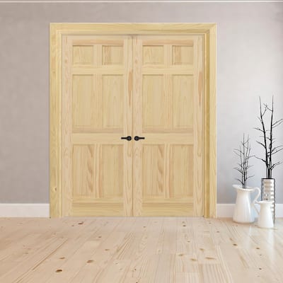 6 Panel - Interior Double Doors - Prehung Doors - The Home Depot