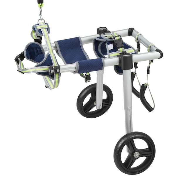 2 Wheels Dog Wheelchair for Back Legs, Pet Wheelchair Lightweight, for Injured, Disabled, Hind Limb Weak Pet(M)