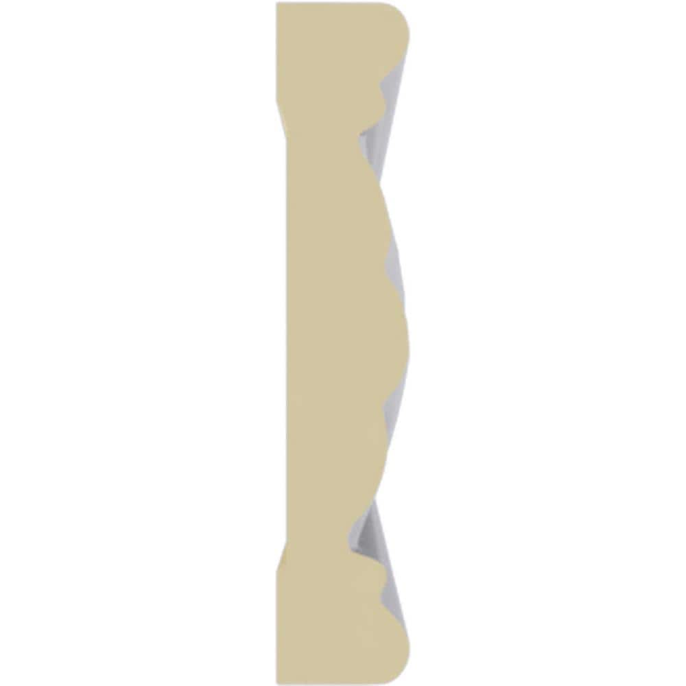 94.5" White Polyurethane Rope Crown Moulding