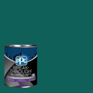 1 qt. PPG1142-7 Empress Teal Semi-Gloss Door, Trim & Cabinet Paint