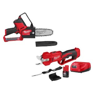 M12 FUEL 6 in. 12V Lithium-Ion Brushless Electric Cordless Pruning Saw HATCHET with M12 Pruner Shears Kit