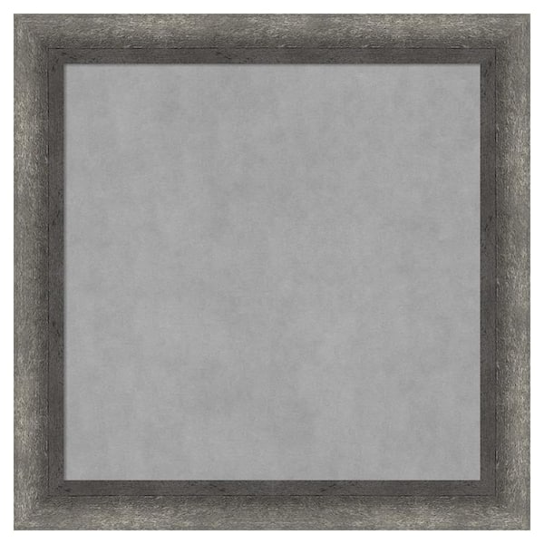 Amanti Art Burnished Concrete Narrow 14 in. x 14 in. Framed Magnetic Board