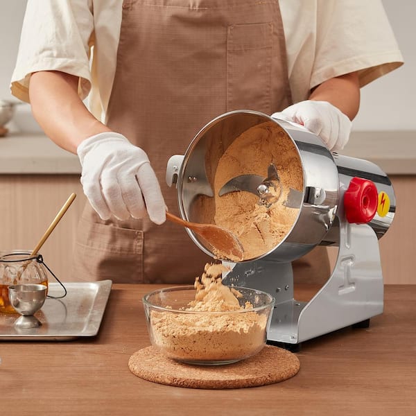 1000g Electric Grain Mill Grinder, 3000-Watt High-Speed Spice Grinder, Stainless Steel Pulverizer