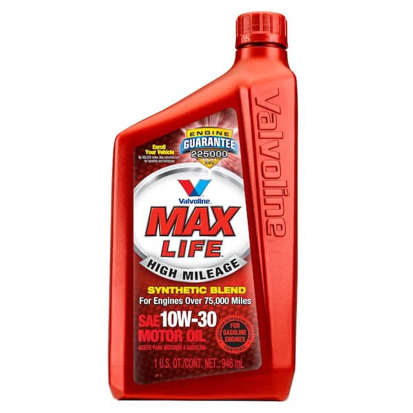 Valvoline 1 qt. 10-Watt-30 MaxLife High Mileage Motor Oil (6-Case) 797976 -  The Home Depot