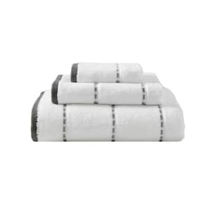 Ridley Solid 3-Piece Grey Cotton Towel Set