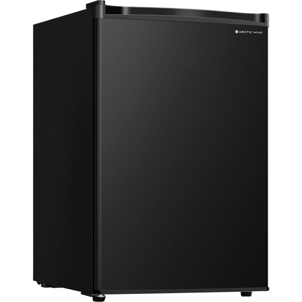2.6 cu. Ft. Energy Star Compact Mini Refrigerator with Freezer Compartment, 2-Liter Bottle Rack in Black