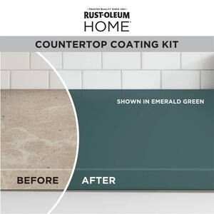 1 qt. Emerald Green Satin Interior Countertop Paint Kit