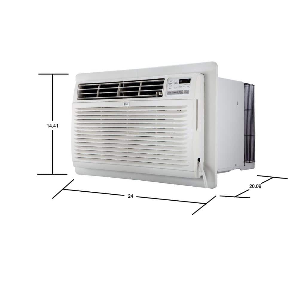 White 9,800 BTU Through-the-Wall Air Conditioner with Remote Control