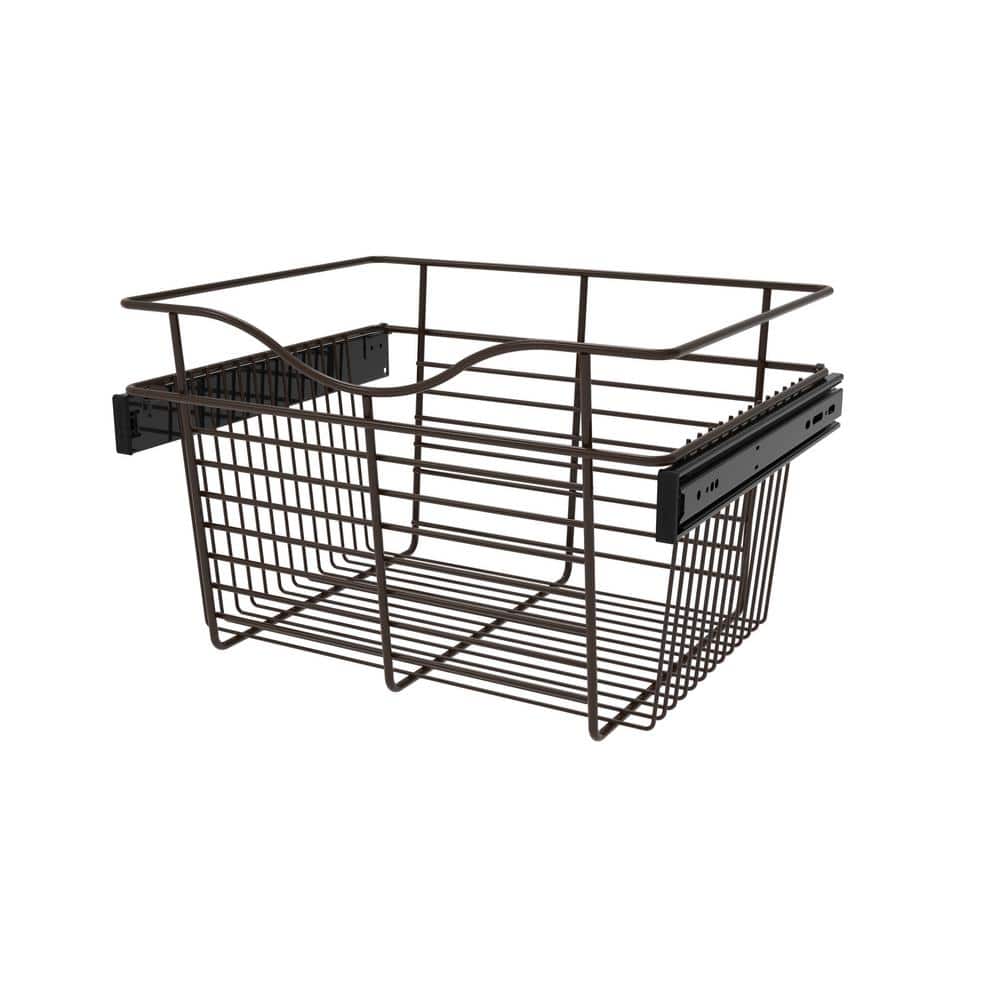 RevAShelf 11 in. H x 18 in. W Bronze Steel 1Drawer Wide Mesh Wire
