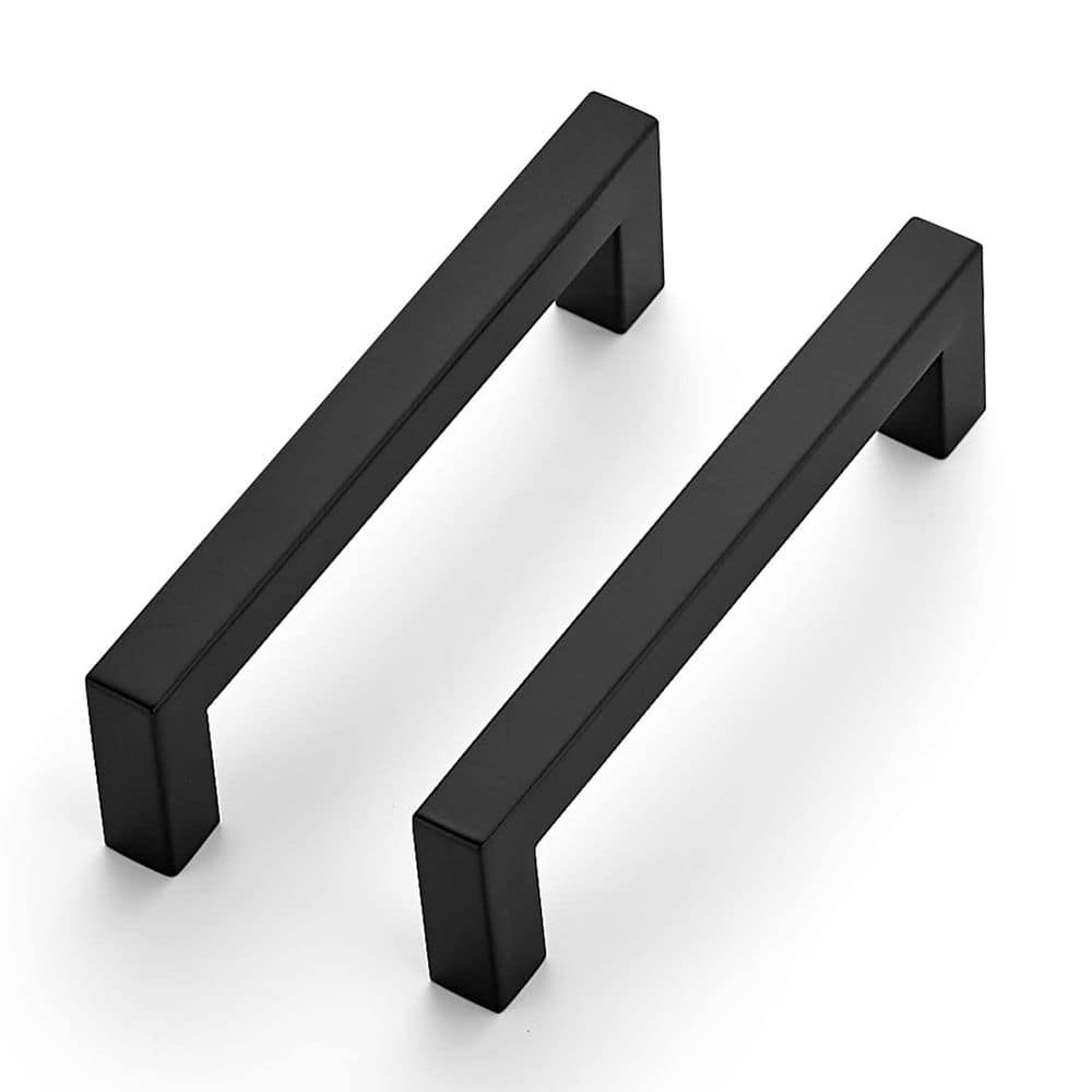 10-Pack 5 in. Square Matte Black Kitchen Cabinet Handles Cabinet Installation Hardware price history on PriceWatchPro