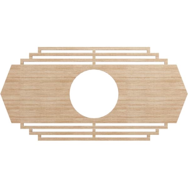 Ekena Millwork 0.375 in. x 5.75 in. x 11 in. Wood Medallion Moulding