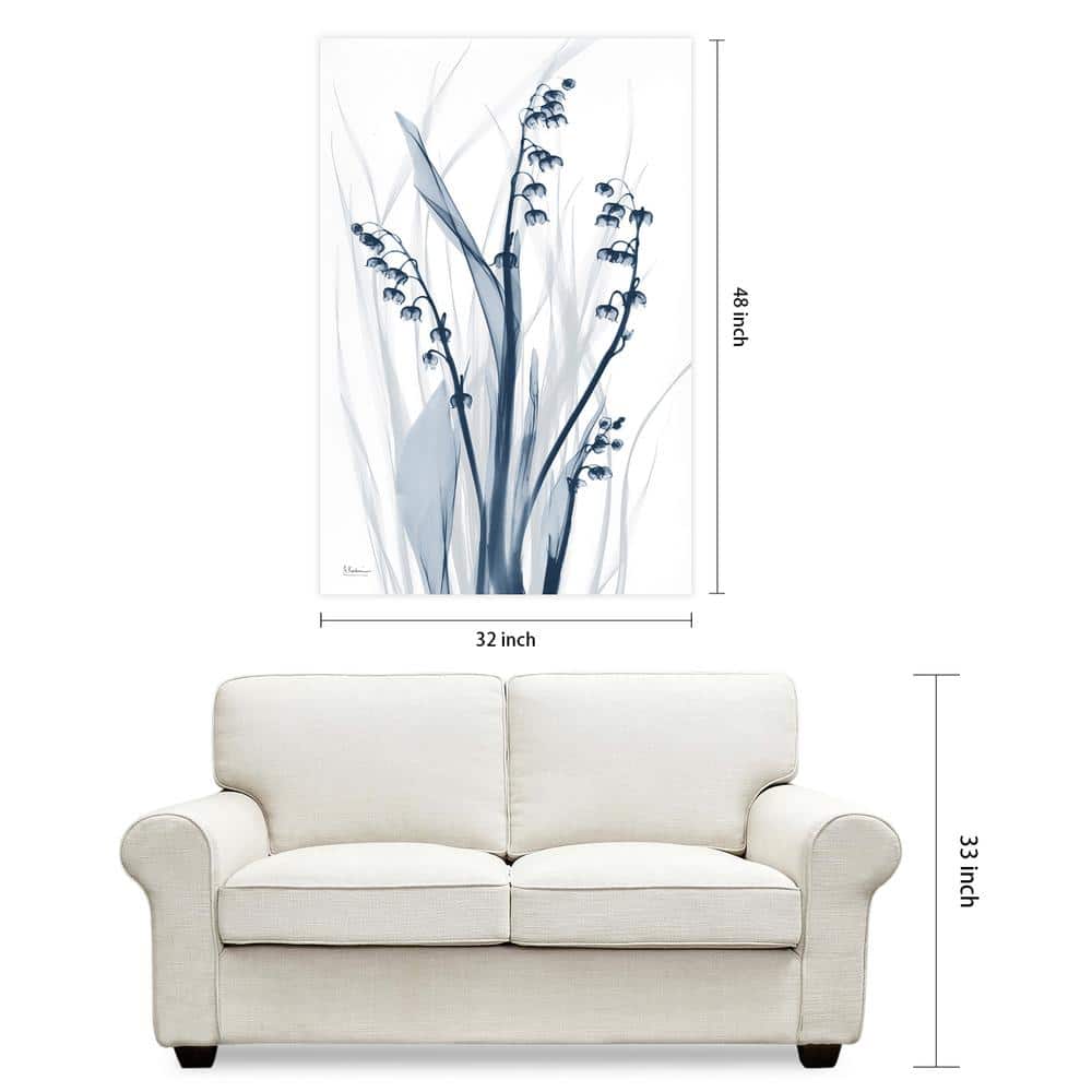 Radiant Blues 2 Frameless Free Floating Tempered Glass Art Print