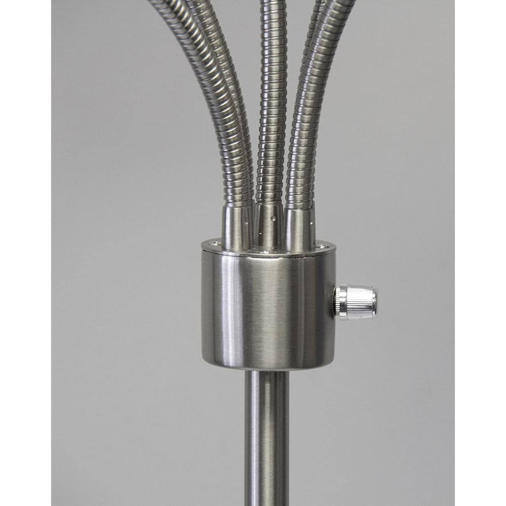 Adjustable Multi-Head White Frosted Floor Lamp