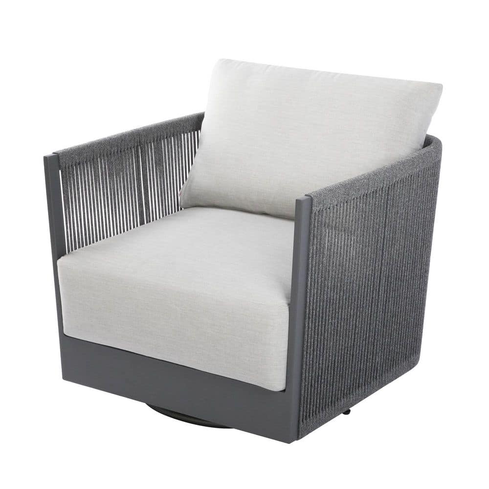 Capri Outdoor Aluminum Swivel Chair with Light Grey Sunbrella Cushions price history on PriceWatchPro