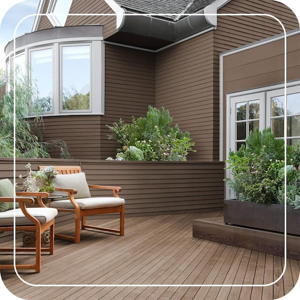 BEHR 1 gal. #N230-7 Rustic Tobacco Solid Color House and Fence Exterior  Wood Stain 03001