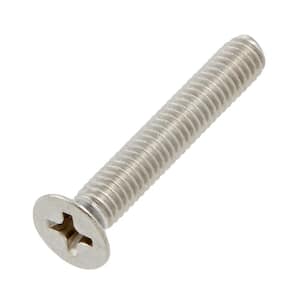 M4-0.7x25mm Stainless Steel Flat Head Phillips Drive Machine Screw 2-Pieces