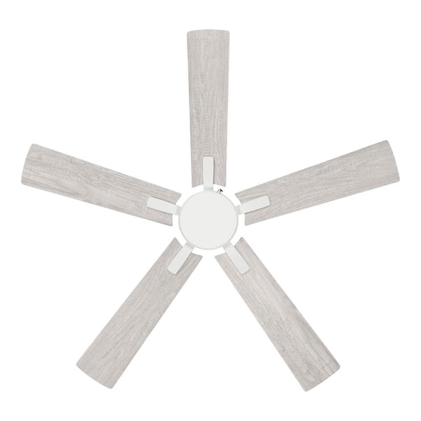 Hampton Bay Grantway 48 in. Indoor/Covered Outdoor Matte White Low