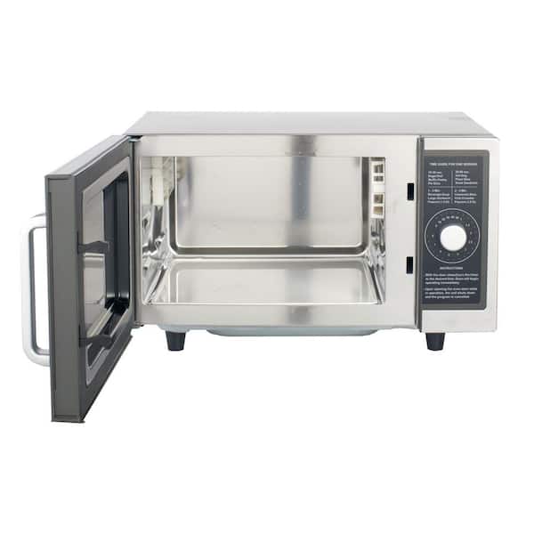 20 in. W 1.0 cu. ft. Space Stainless steel with Dial Control, 1000-Watt Commercial Microwave