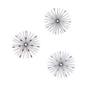 Aureaus Starburst Iron Wall Art Set of 3