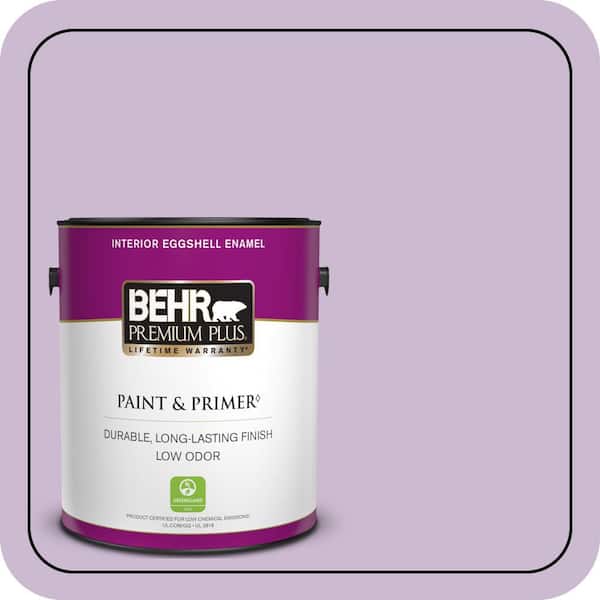 BEHR PREMIUM PLUS 1 gal. #660C-3 Sweet Petal Eggshell Enamel Low Odor Interior Paint & Primer