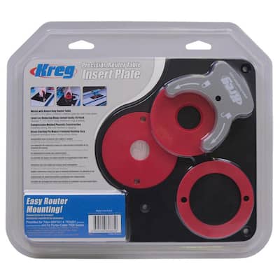 Kreg Precision Router Table Insert Plate with Level-Loc Rings (Non ...