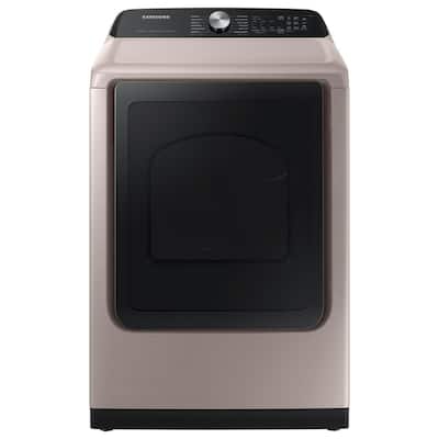 7.4 cu. ft. Smart Champagne Electric Dryer with Steam Sanitize