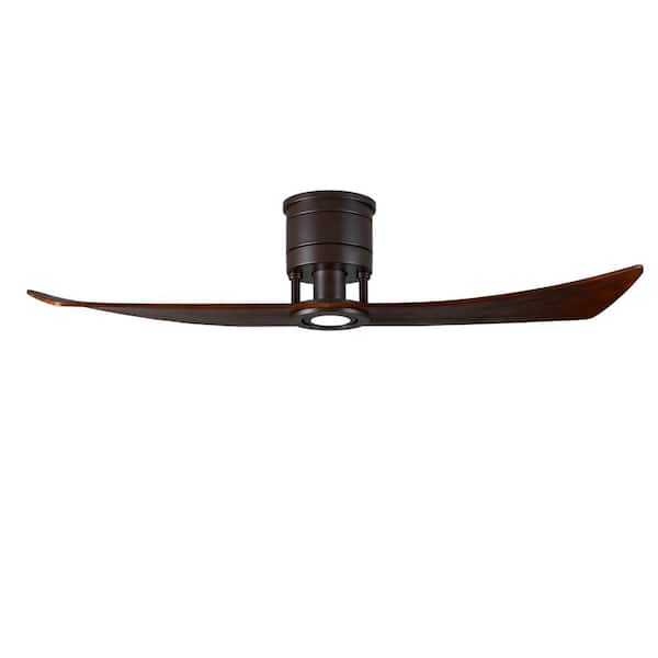 Matthews Fan Company Lindsay 52 in. LED Textured Bronze Ceiling Fan with Light Kit and Hand Held Remote/Wall Control