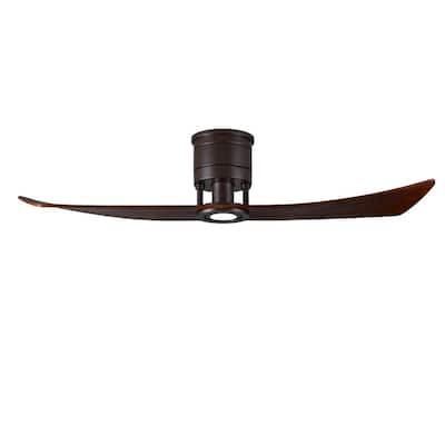 Lindsay 52 in. LED Textured Bronze Ceiling Fan with Light Kit and Hand Held Remote/Wall Control