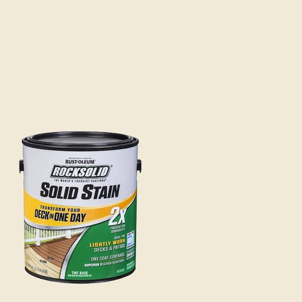 Rust-Oleum RockSolid 1 gal. Cape Cod Gray Exterior 2X Solid Stain