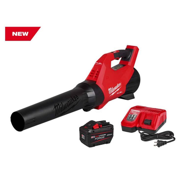 Milwaukee M18 FUEL 120 MPH 500 CFM 18V Brushless Cordless Battery Powered Leaf Blower Kit w/12.0 Ah FORGE Battery & Rapid Charger