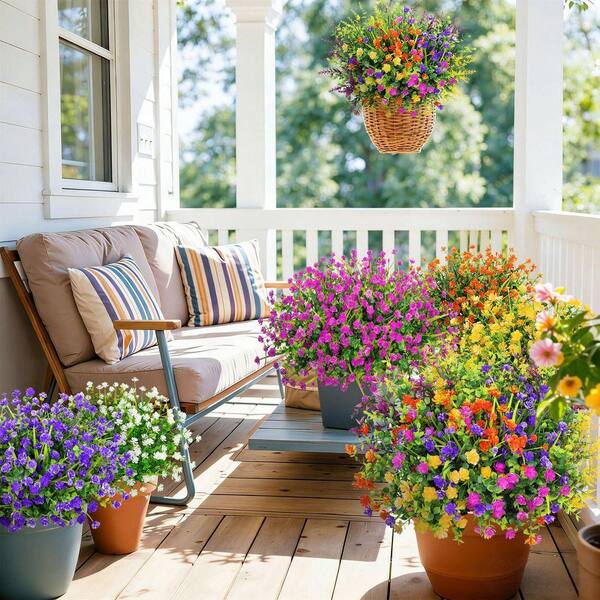 13.8 in. Multi-Colored Indoor/Outdoor Artificial Gypsophila