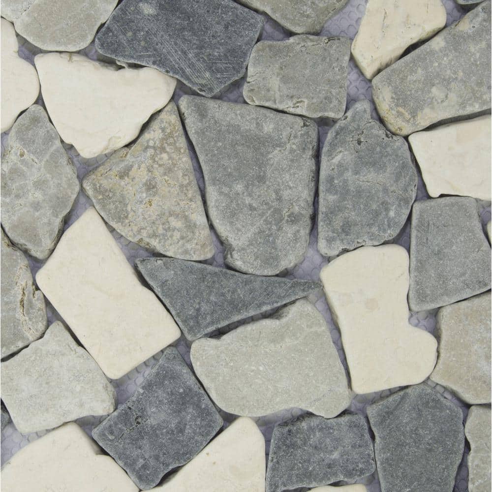 Fit Mosaic Tile Sample Color White, Sterling and Grey 4 in. x 6 in. price history on PriceWatchPro