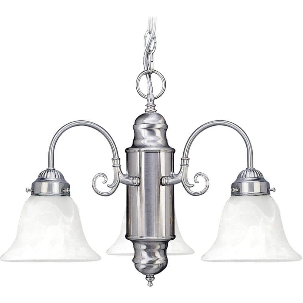 Marti 3-Light Brushed Nickel Interior Chandelier price history on PriceWatchPro