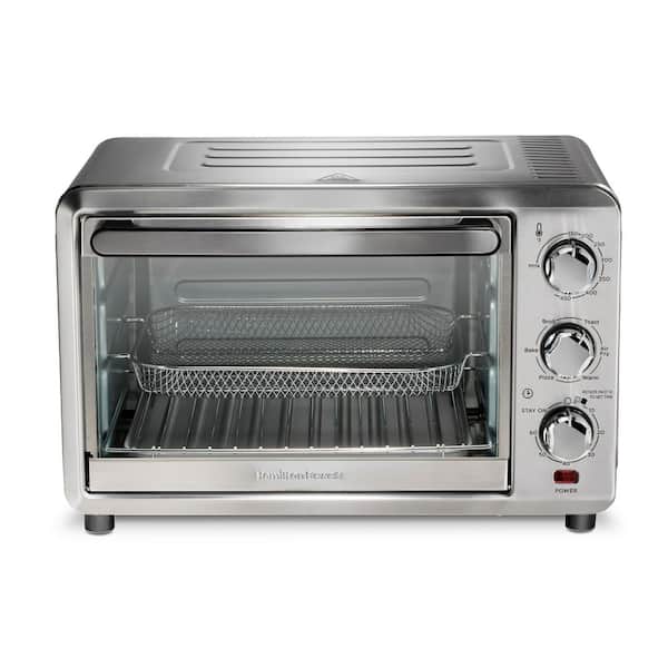 6-in-1 1700 Watt 6 Slice Stainless Steel Air Fry Toaster Oven with Dual Level