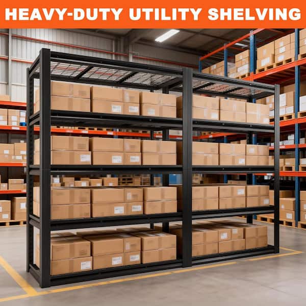 バール Siavonce 60 in. W x 72 in. H x 23.6 in. D 5-Tiers Heavy Duty Metal
