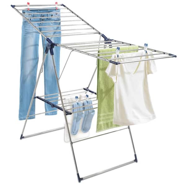 Vileda 157336 laundry drying rack/line Floor-standing rack Black, Stainless  steel - Clothes dryers - Ironing - Small home appliances - Home appliances  - MT Shop