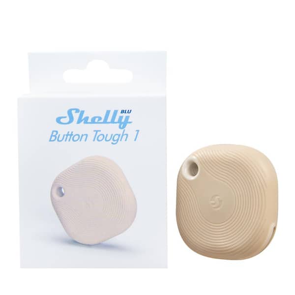 BLU Button Tough 1 (2 pack) Mocha, Remote Control Action and Scene Activation Button, Shock, Splash and Dust-Resilient
