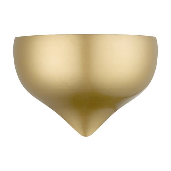 AVIANCE LIGHTING Hansberry 9.5 in. 1-Light Soft Gold Half Moon ADA Wall Sconce