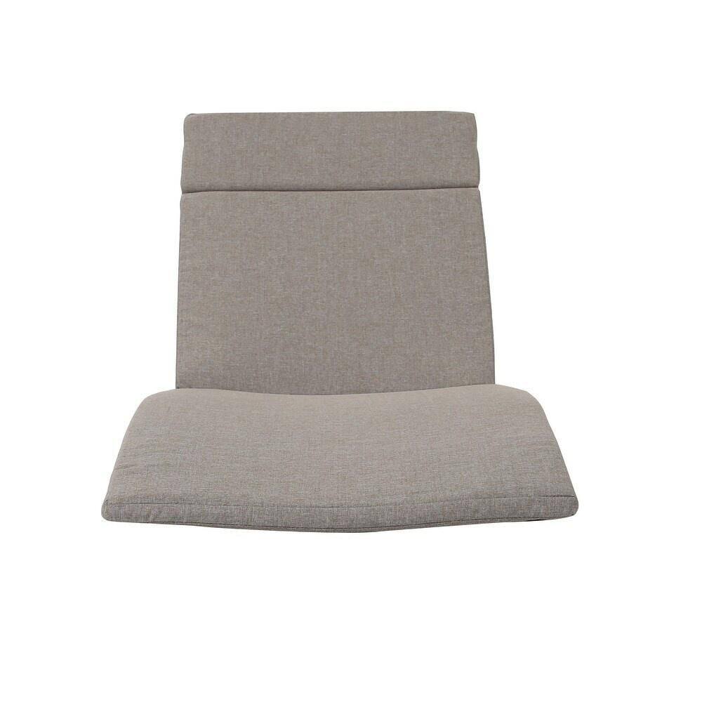 2-Piece Outdoor Chaise Lounge Cushion Set with Water-Resistant Charcoal Gray Cushions durable construction price history on PriceWatchPro