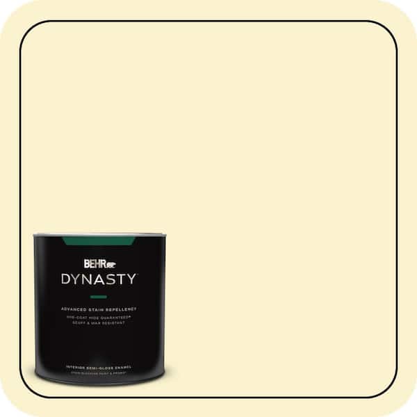 BEHR DYNASTY 1 qt. #380C-2 Desert Lily Semi-Gloss Enamel Interior Stain-Blocking Paint & Primer