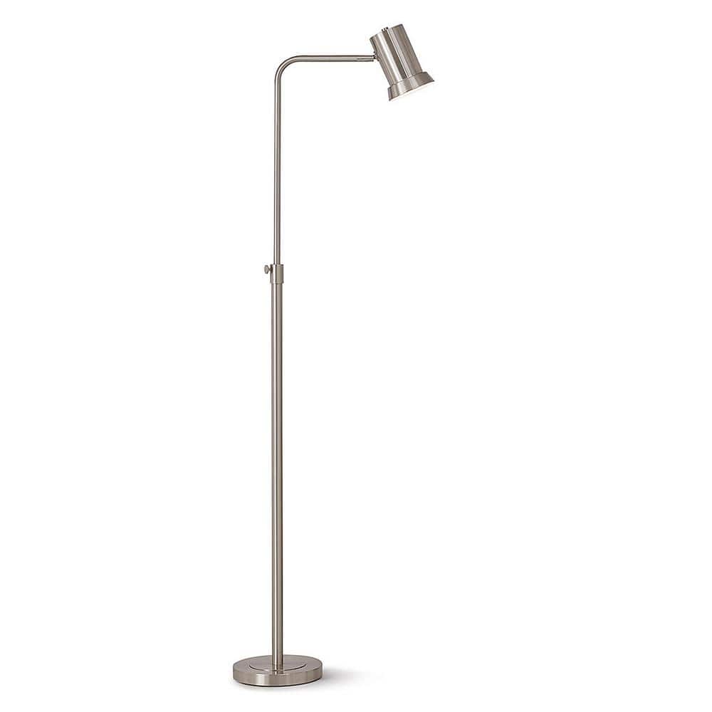 Studio 70 in. adjustable Brushed Nickel Finish 1-Light Metal Floor Lamp price history on PriceWatchPro